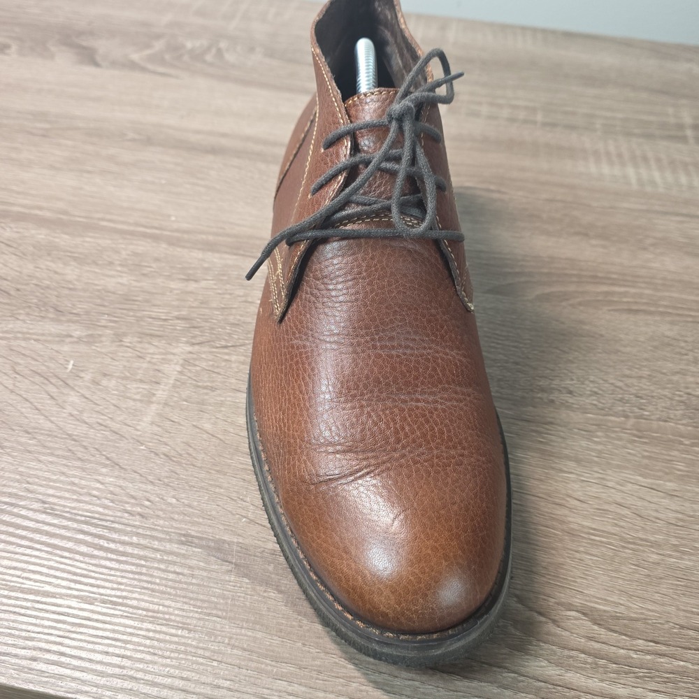 Johnston & Murphy Mens Brown Pebbled Leather Chukka Boots 59-12363 Size 10M - Picture 7 of 11